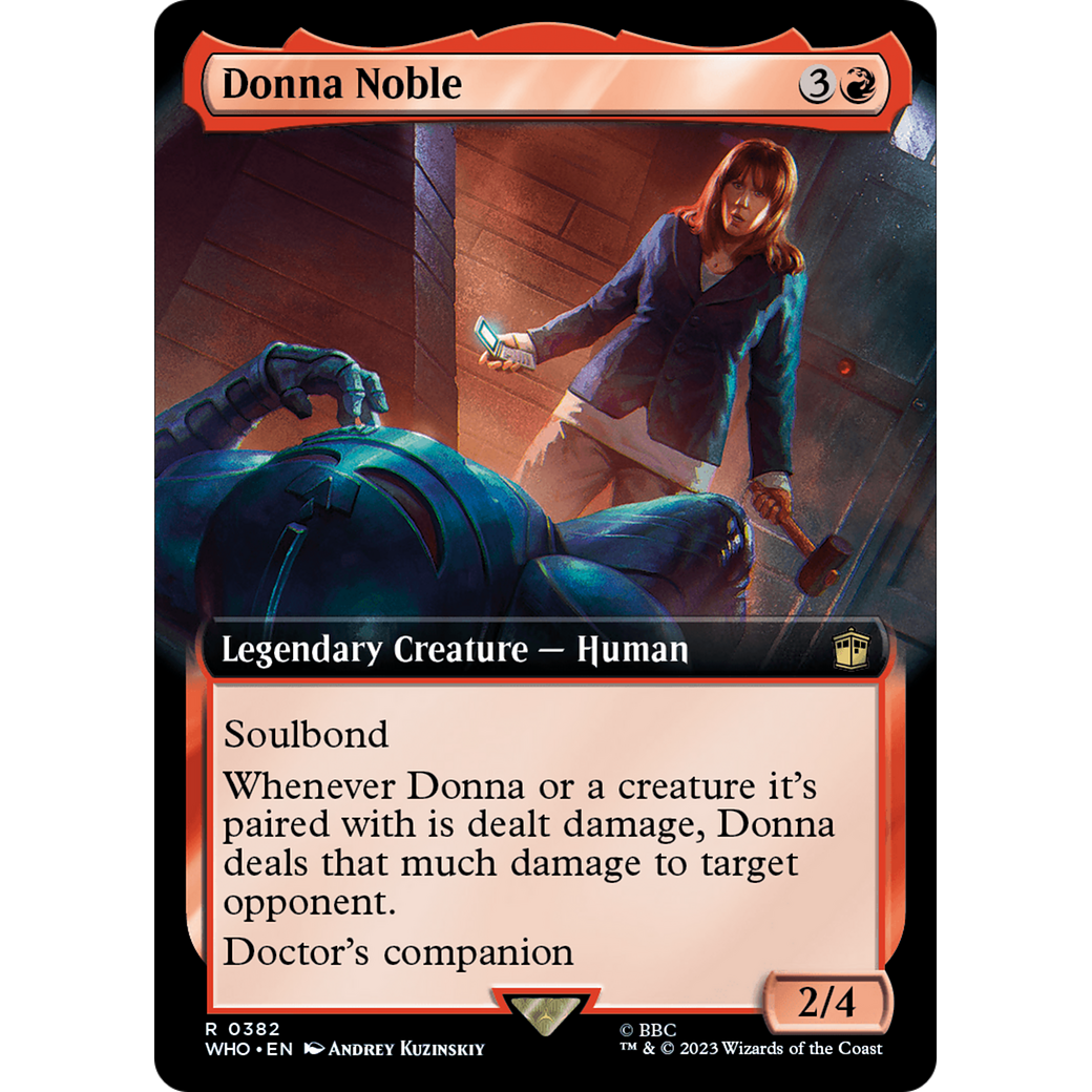 Donna Noble (Extended Art) (WHO-382) - Doctor Who: (Extended Art) Foil