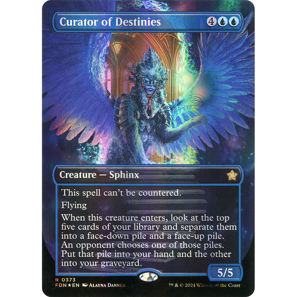 Curator of Destinies (FDN-373) - Foundations (Borderless) Foil