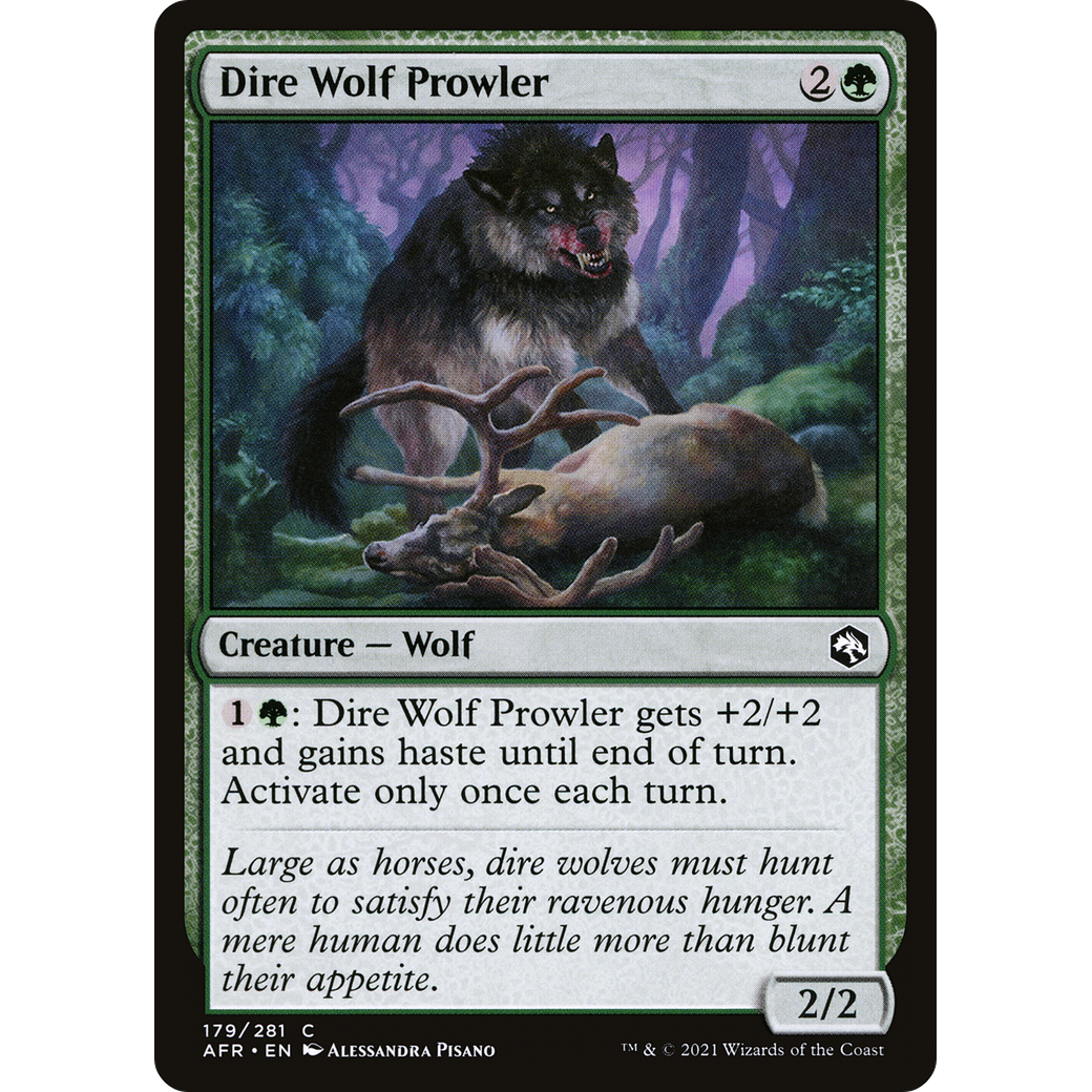 Dire Wolf Prowler (AFR-179) - Adventures in the Forgotten Realms