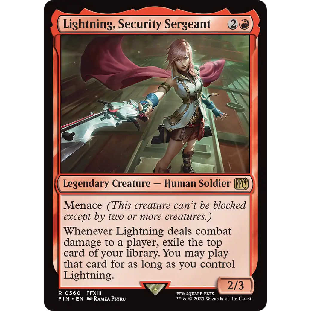 Lightning, Security Sergeant (FIN-560) - FINAL FANTASY