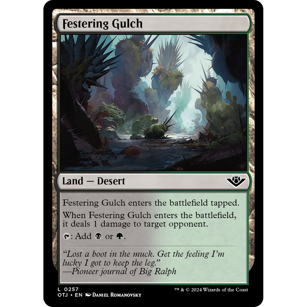 Festering Gulch (OTJ-257) - Outlaws of Thunder Junction Foil