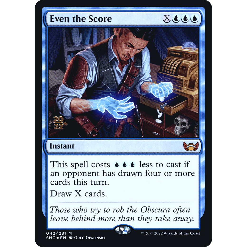 Even the Score (PRE-042) - Streets of New Capenna Promos Foil