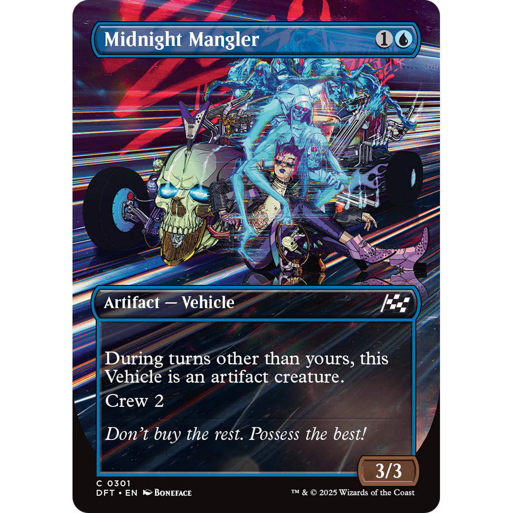 Midnight Mangler (DFT-301) - Aetherdrift (Borderless) Foil