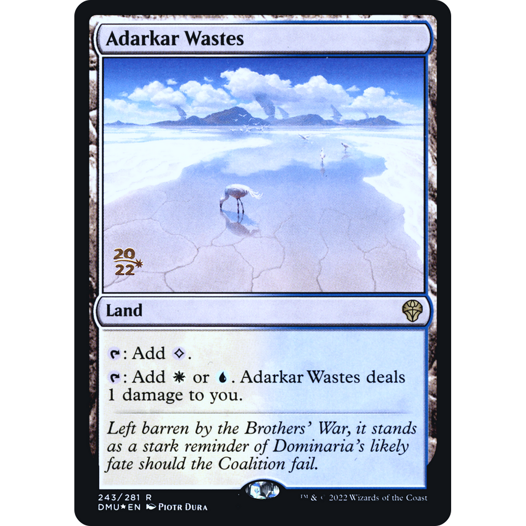 Adarkar Wastes (PRE-243) - Dominaria United Promos Foil
