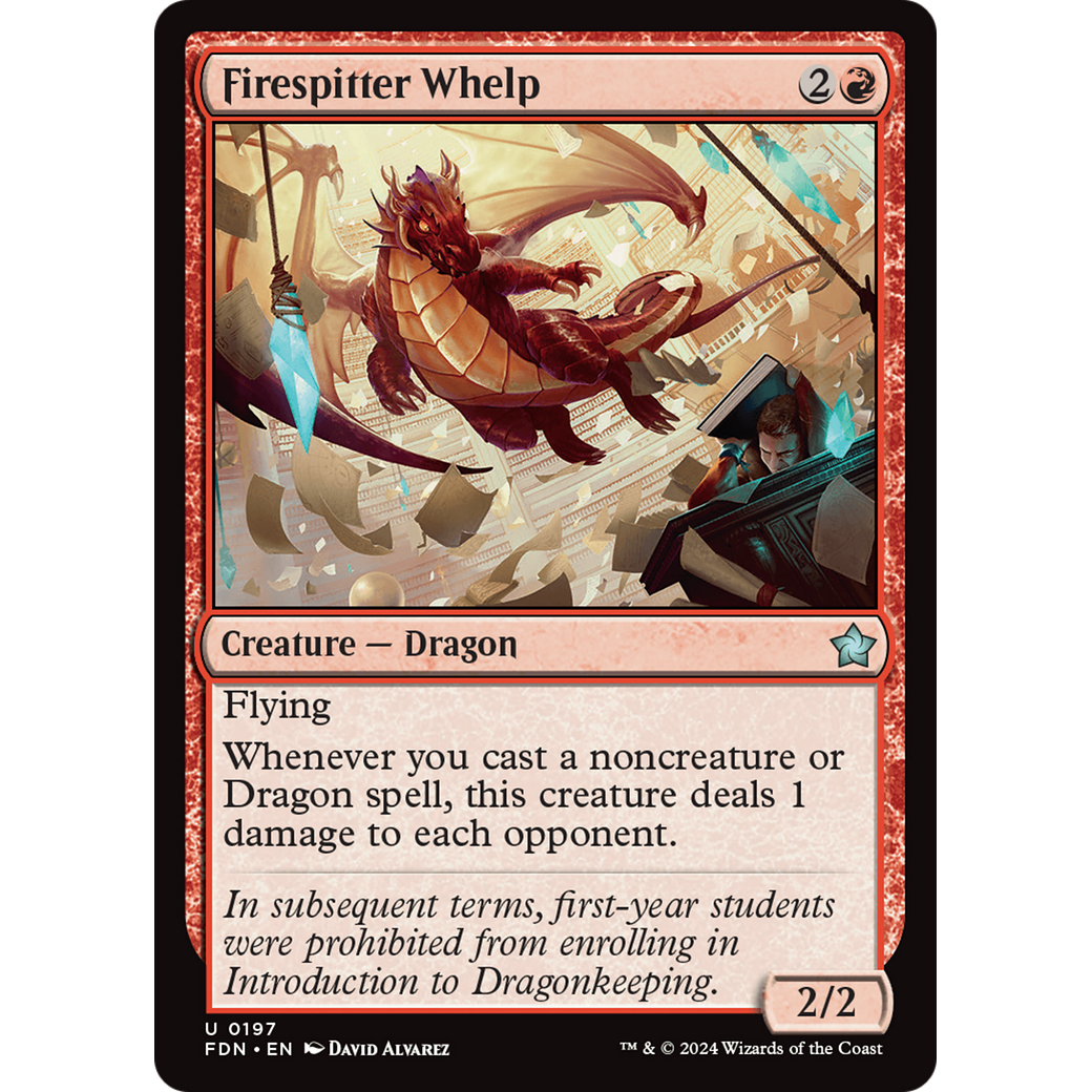 Firespitter Whelp (FDN-197) - Foundations Foil