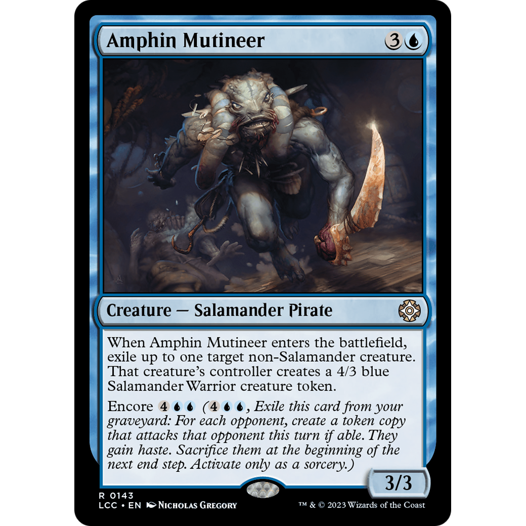 Amphin Mutineer (LCC-143) - The Lost Caverns of Ixalan Commander