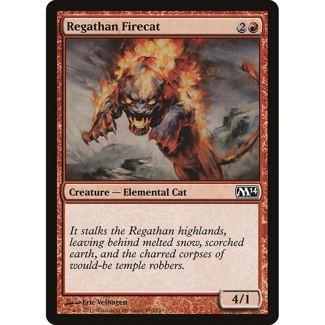 Regathan Firecat (M14-150) - Magic 2014 Foil