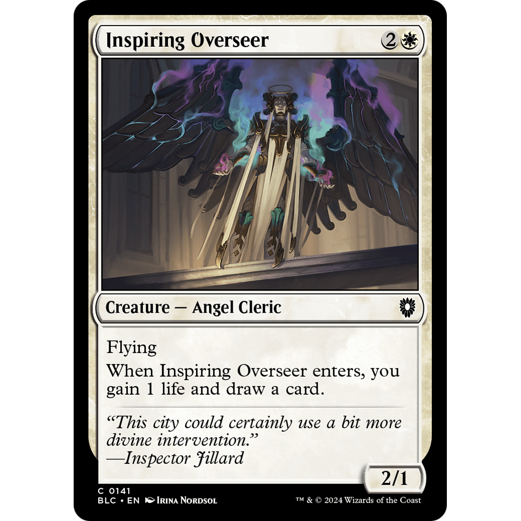 Inspiring Overseer (BLC-141) - Bloomburrow Commander