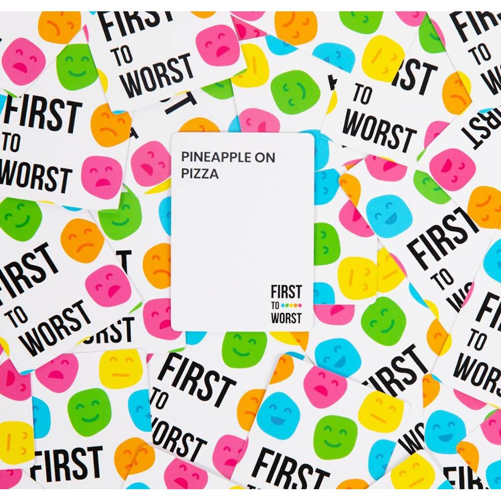 FIRST TO WORST: How Your Friends & Family Rank Things Game