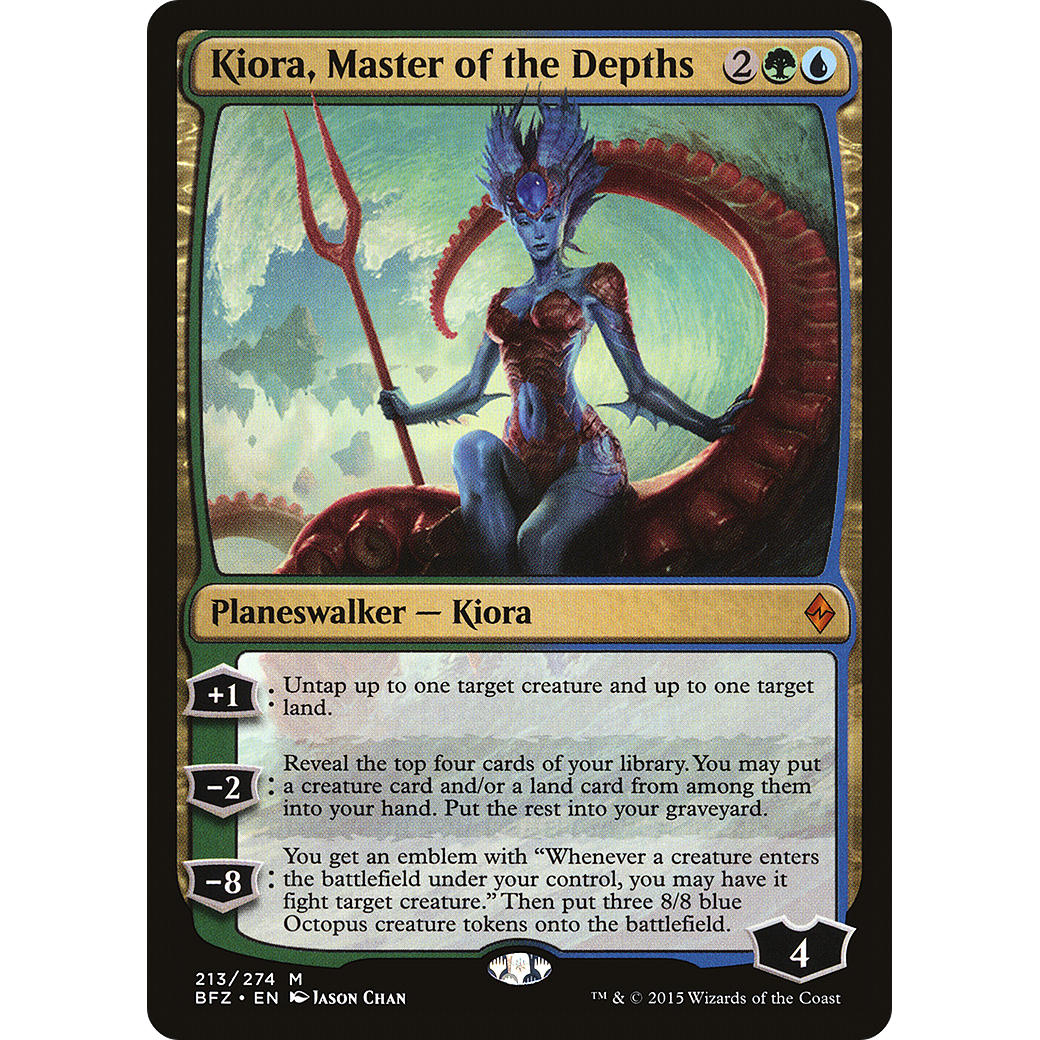 Kiora, Master of the Depths (BFZ-213) - Battle for Zendikar Foil