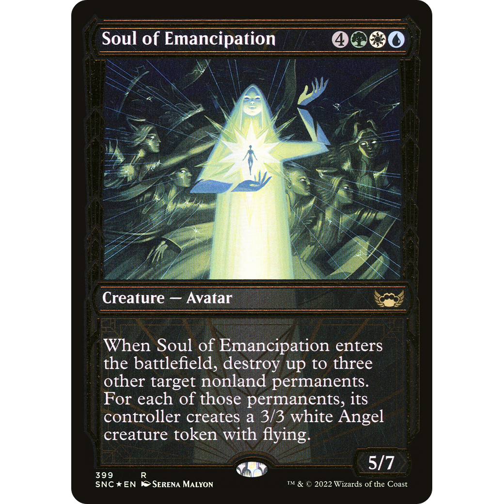 Soul of Emancipation (Gilded Foil) (SNC-399) - Streets of New Capenna: (Showcase) Foil