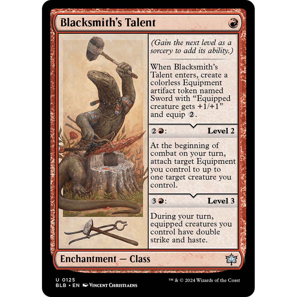Blacksmith's Talent (BLB-125) - Bloomburrow Foil