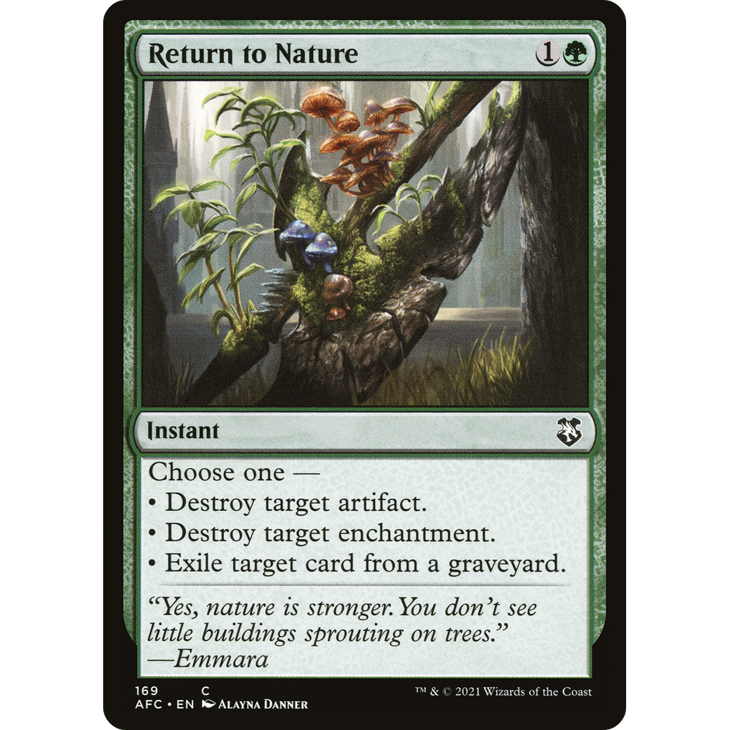 Return to Nature (AFC-169) - Forgotten Realms Commander