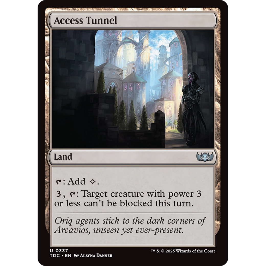 Access Tunnel (TDC-337) - Commander: Tarkir: Dragonstorm