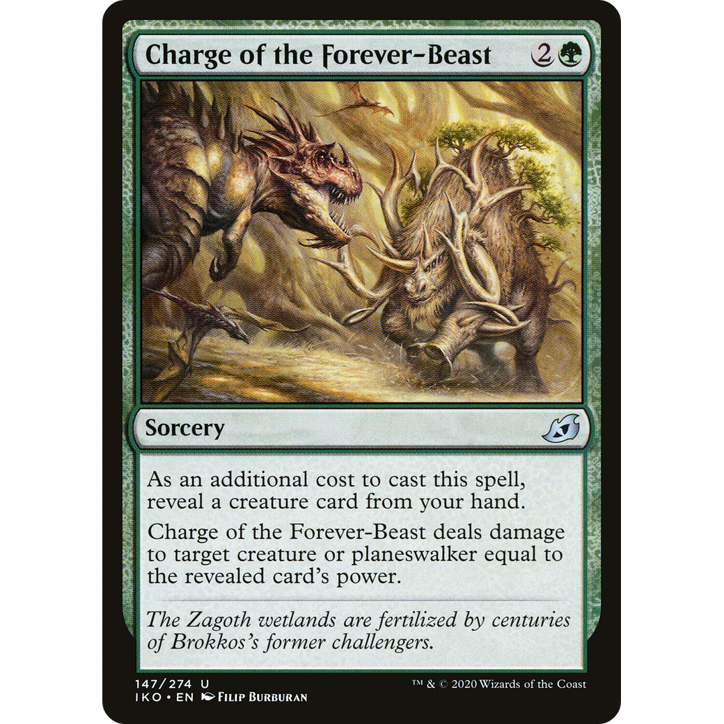 Charge of the Forever-Beast (IKO-147) - Ikoria: Lair of Behemoths
