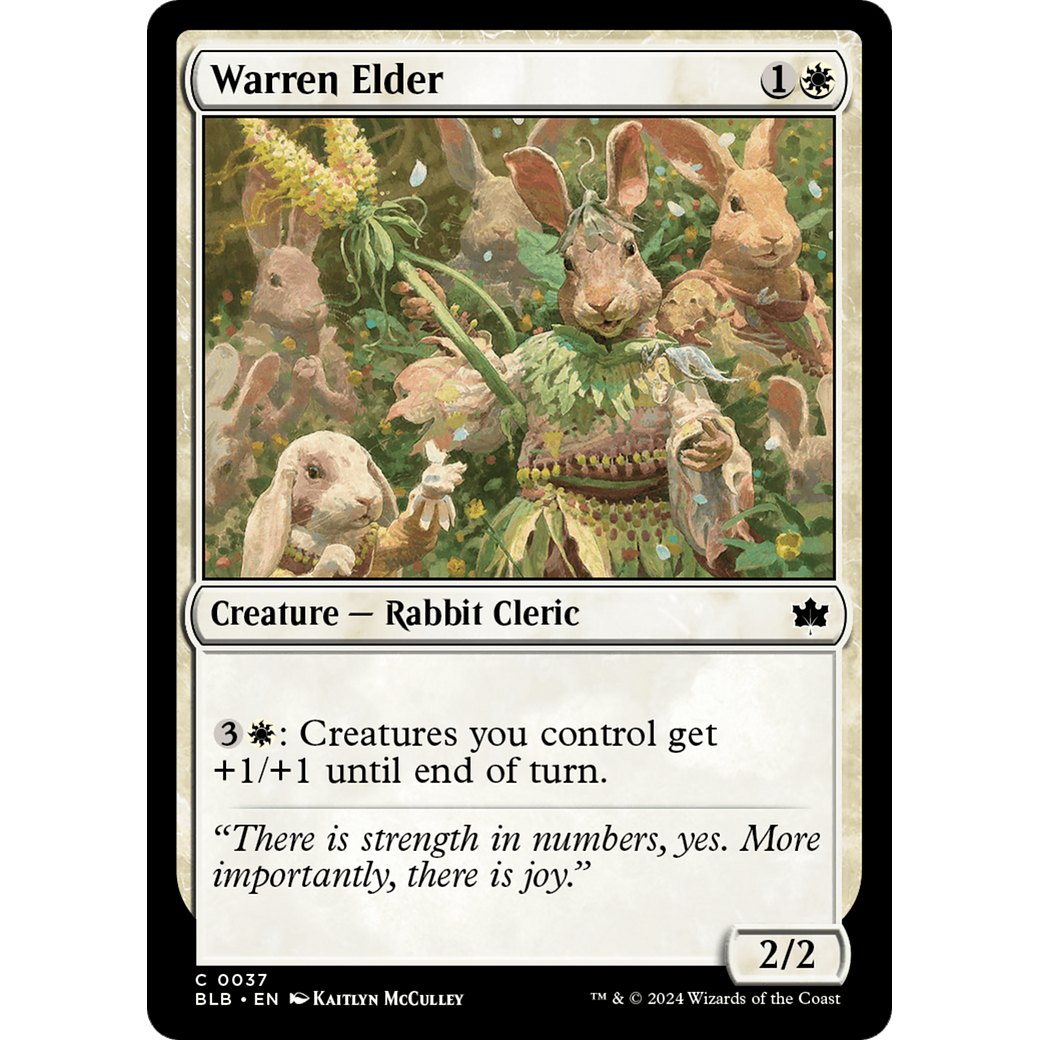 Warren Elder (BLB-037) - Bloomburrow Foil