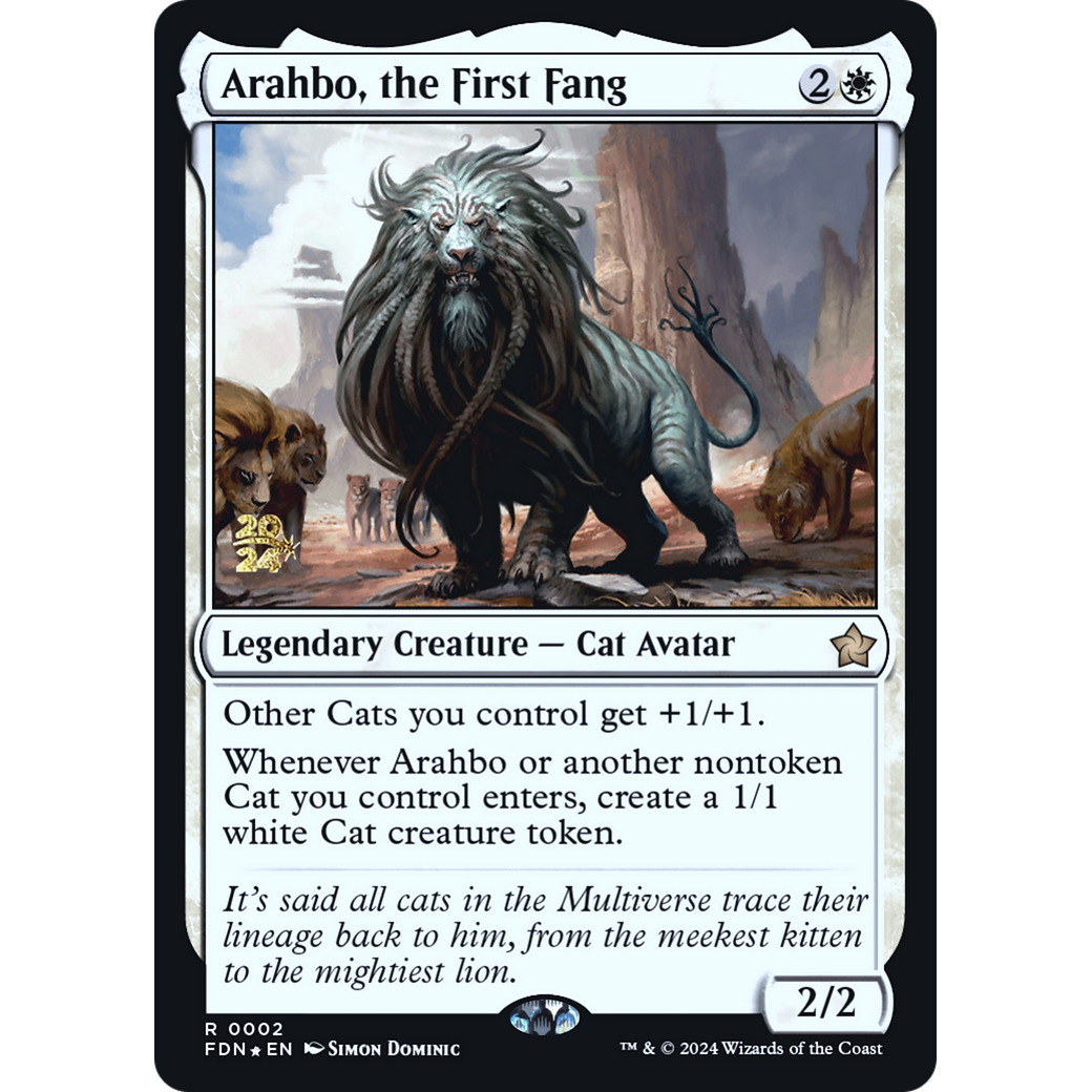 Arahbo, the First Fang (PRE-02S) - Foundations Promos Foil