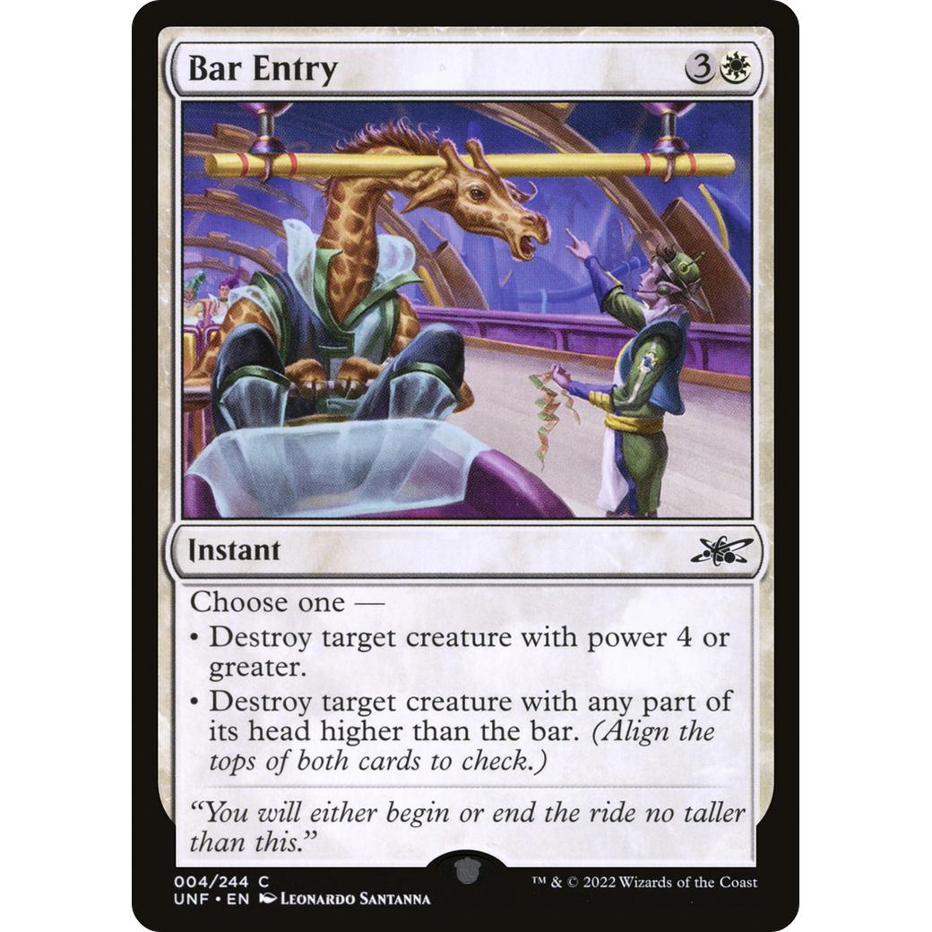 Bar Entry (UNF-004) - Unfinity