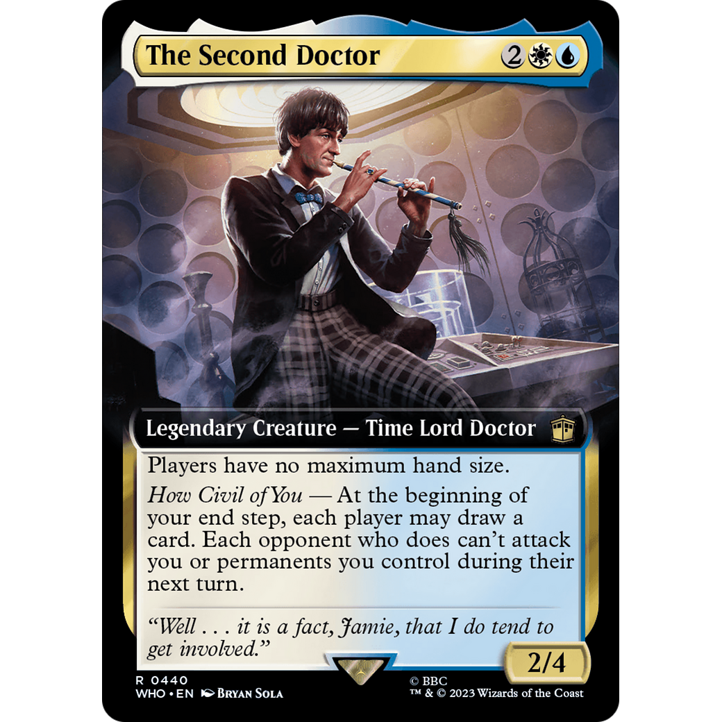 The Second Doctor (Extended Art) (WHO-440) - Doctor Who: (Extended Art) Foil
