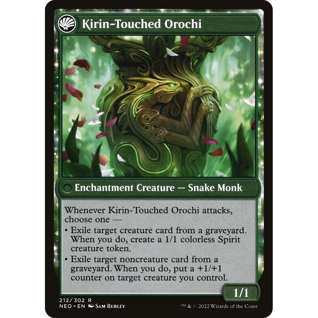 Teachings of the Kirin // Kirin-Touched Orochi (NEO-212) - Kamigawa: Neon Dynasty: (fandfc, enchantment)