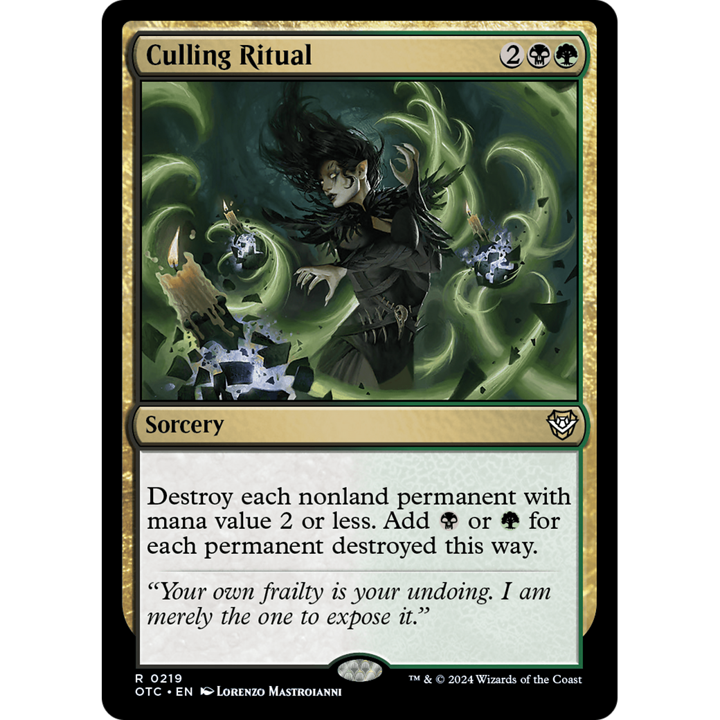 Culling Ritual (OTC-219) - Outlaws of Thunder Junction Commander