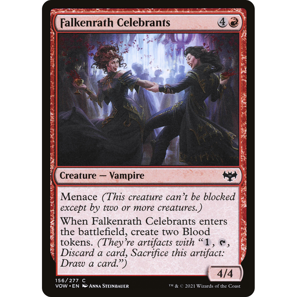 Falkenrath Celebrants (VOW-156) - Innistrad: Crimson Vow Foil