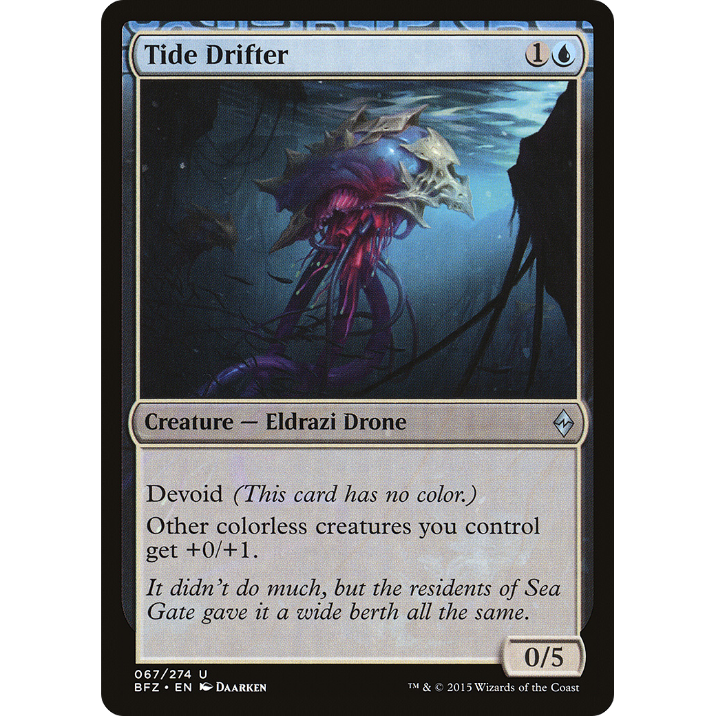 Tide Drifter (BFZ-067) - Battle for Zendikar: (devoid) Foil