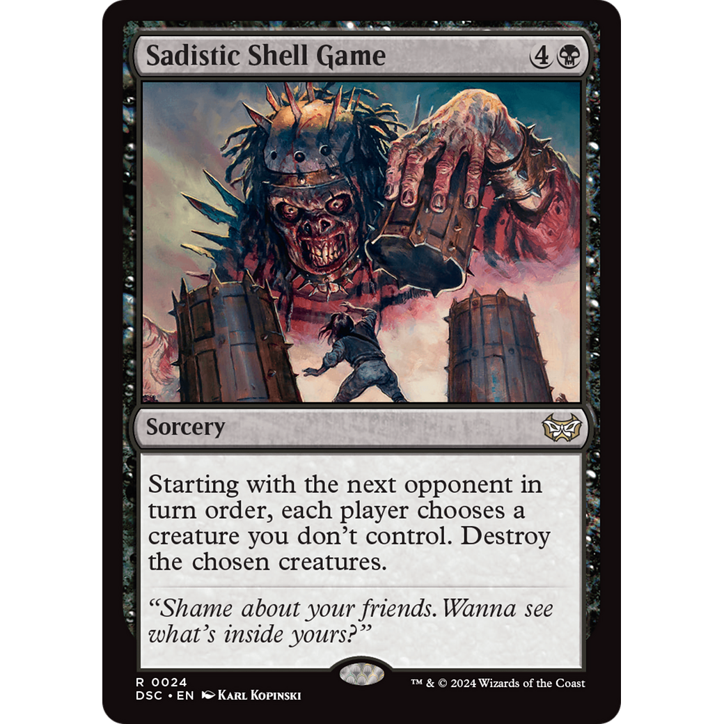 Sadistic Shell Game (DSC-024) - Duskmourn: House of Horror Commander