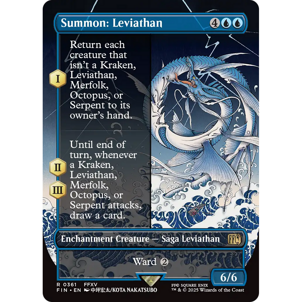 Summon: Leviathan (FIN-361) - FINAL FANTASY: (enchantment) (Borderless) Foil
