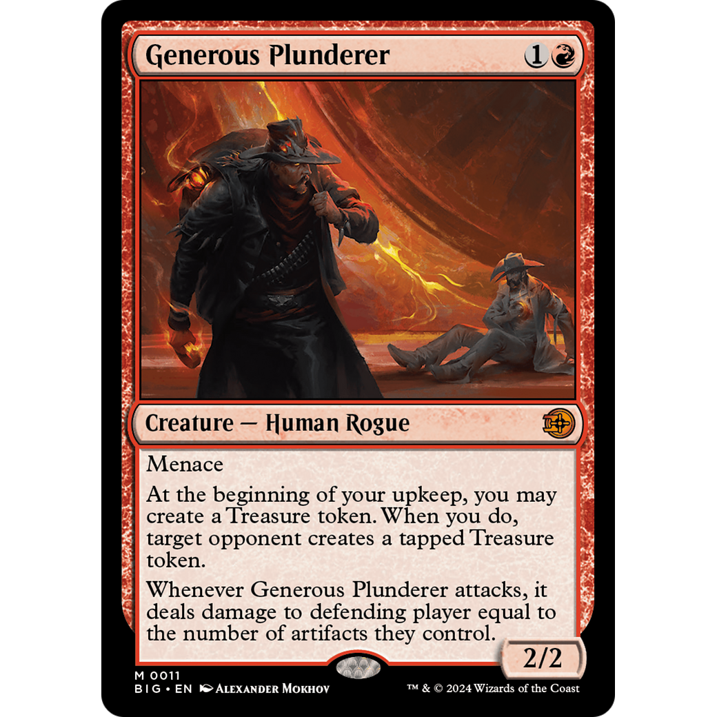 Generous Plunderer (BIG-011) - The Big Score Foil