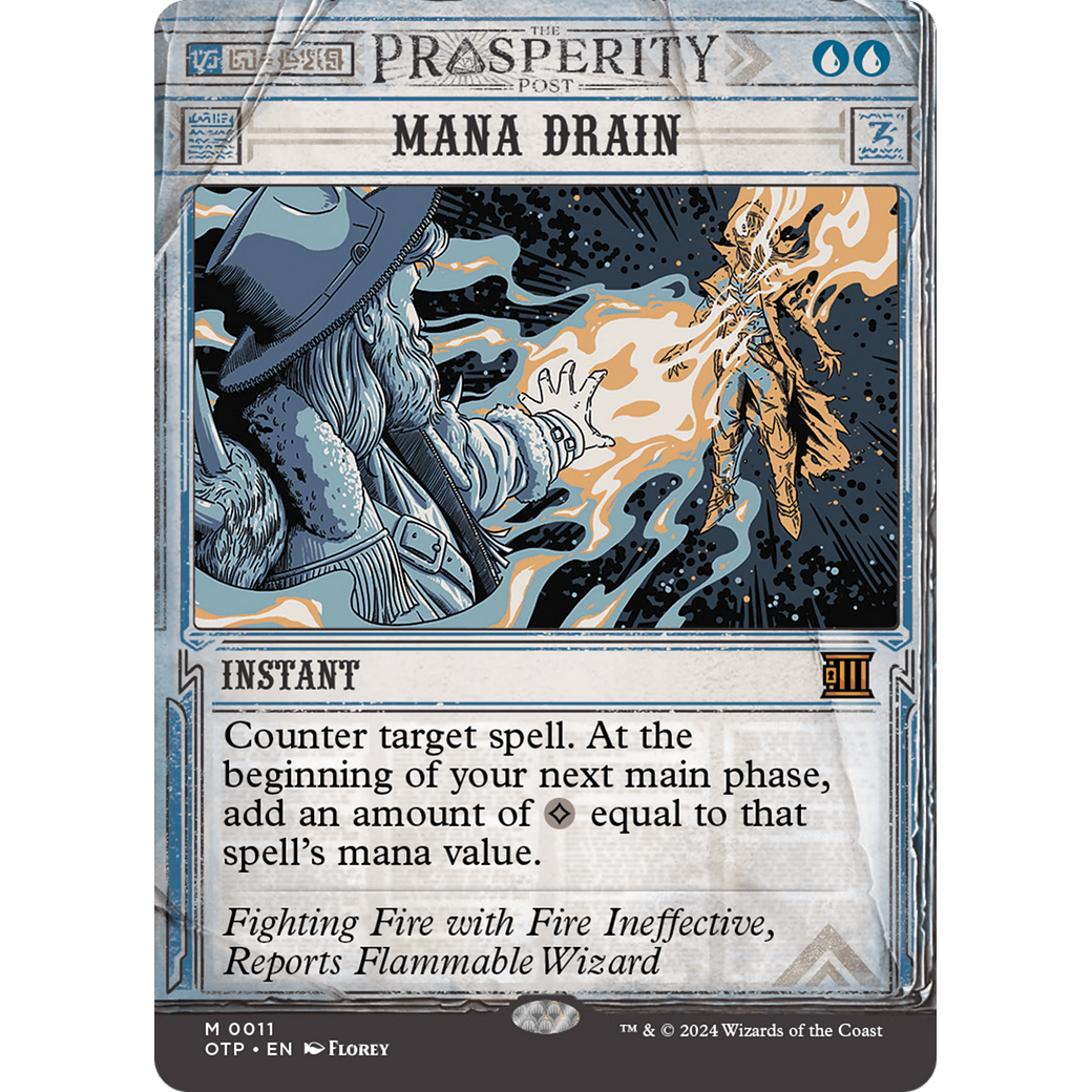 Mana Drain (OTP-011) - Breaking News: (Showcase) (Borderless)