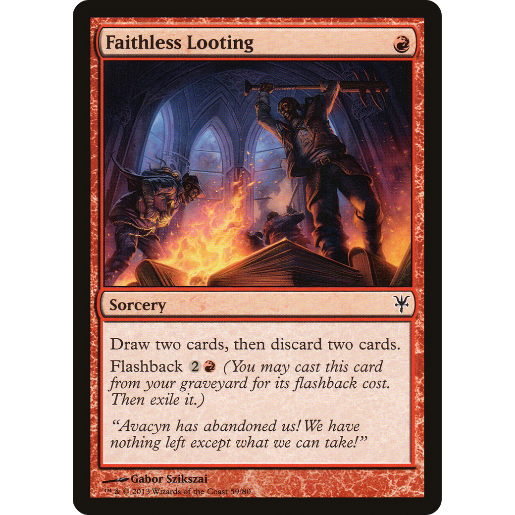 Faithless Looting (DDK-059) - Duel Decks: Sorin vs. Tibalt