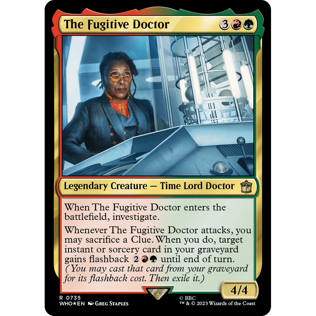 The Fugitive Doctor (Surge Foil) (WHO-735) - Doctor Who Foil