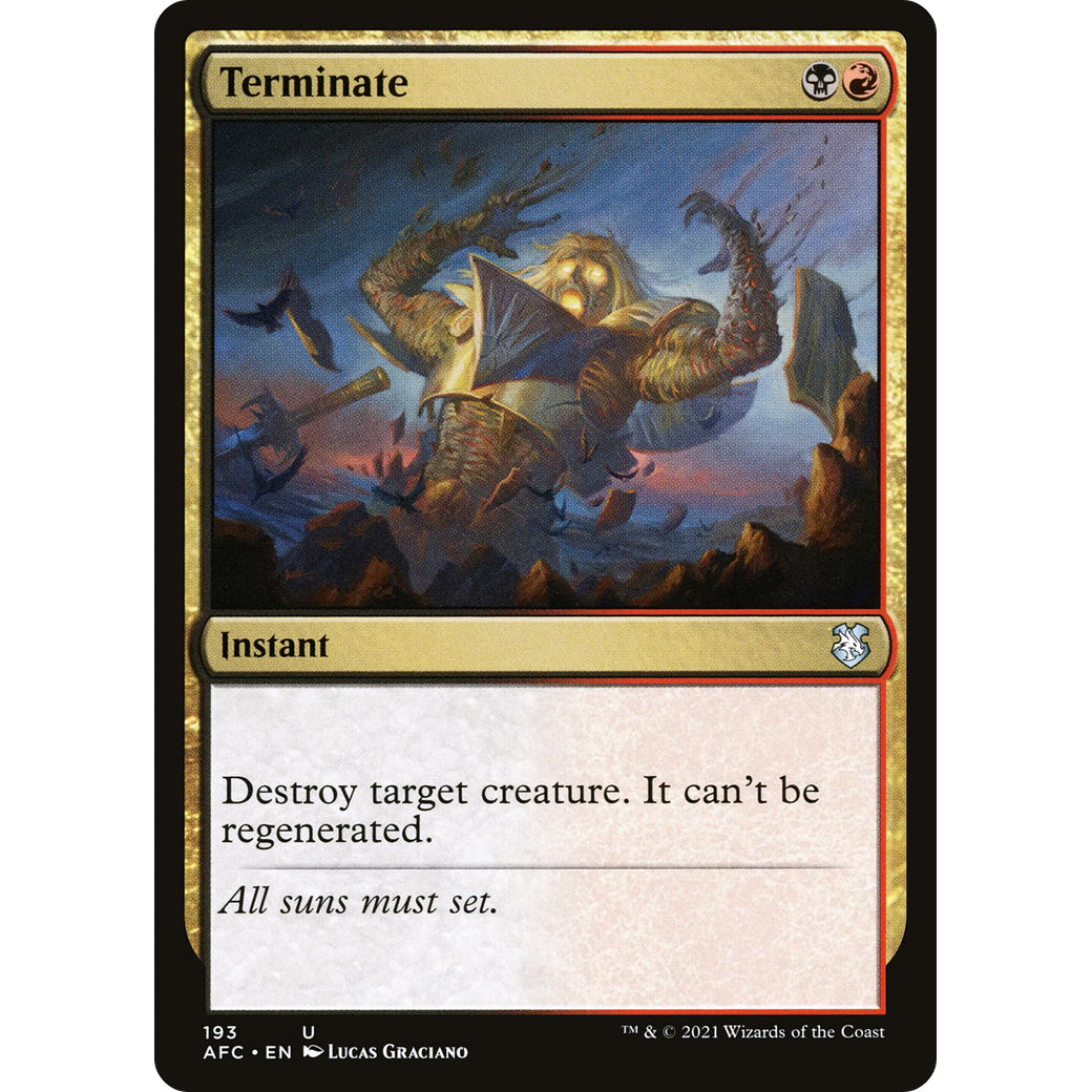 Terminate (AFC-193) - Forgotten Realms Commander