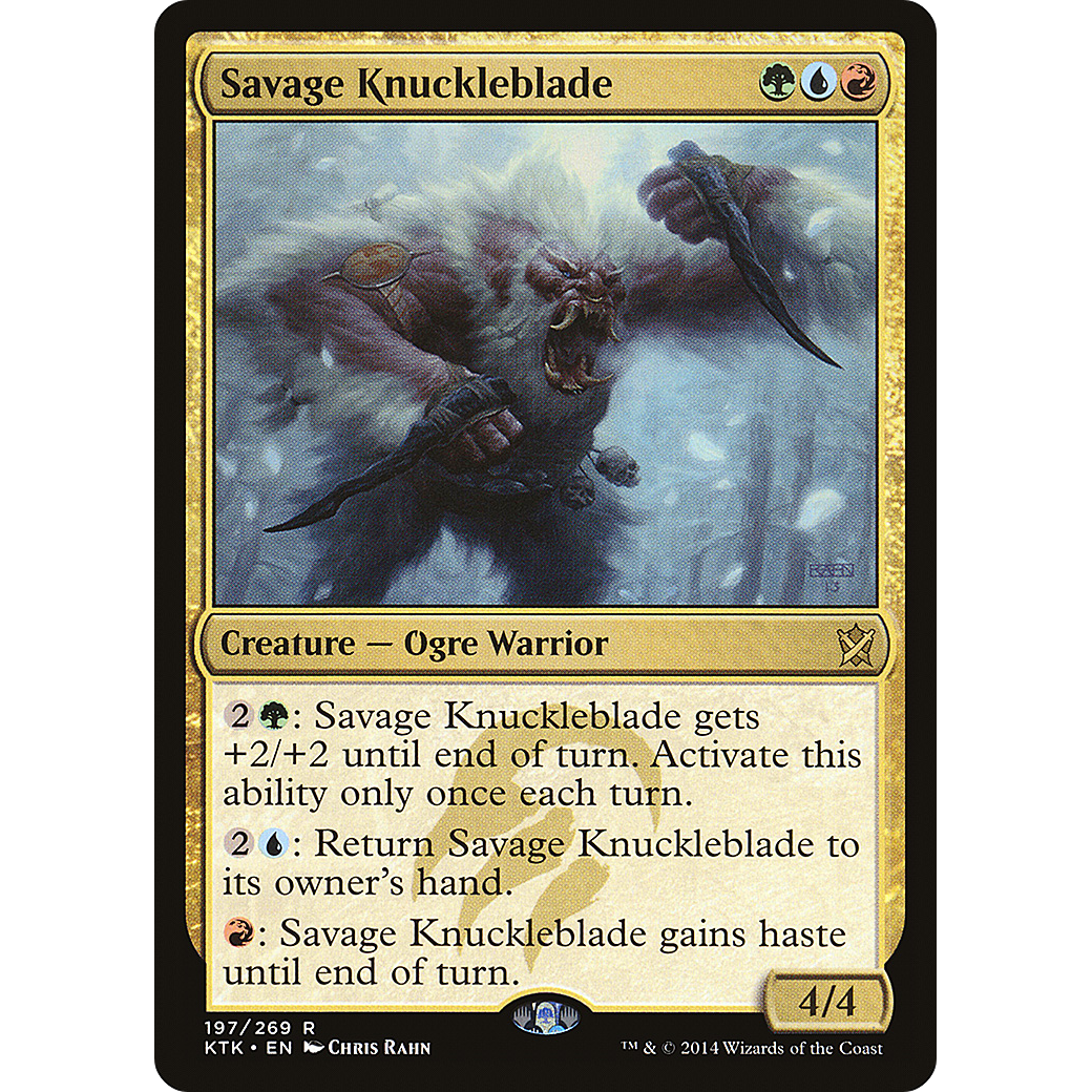 Savage Knuckleblade (KTK-197) - Khans of Tarkir Foil