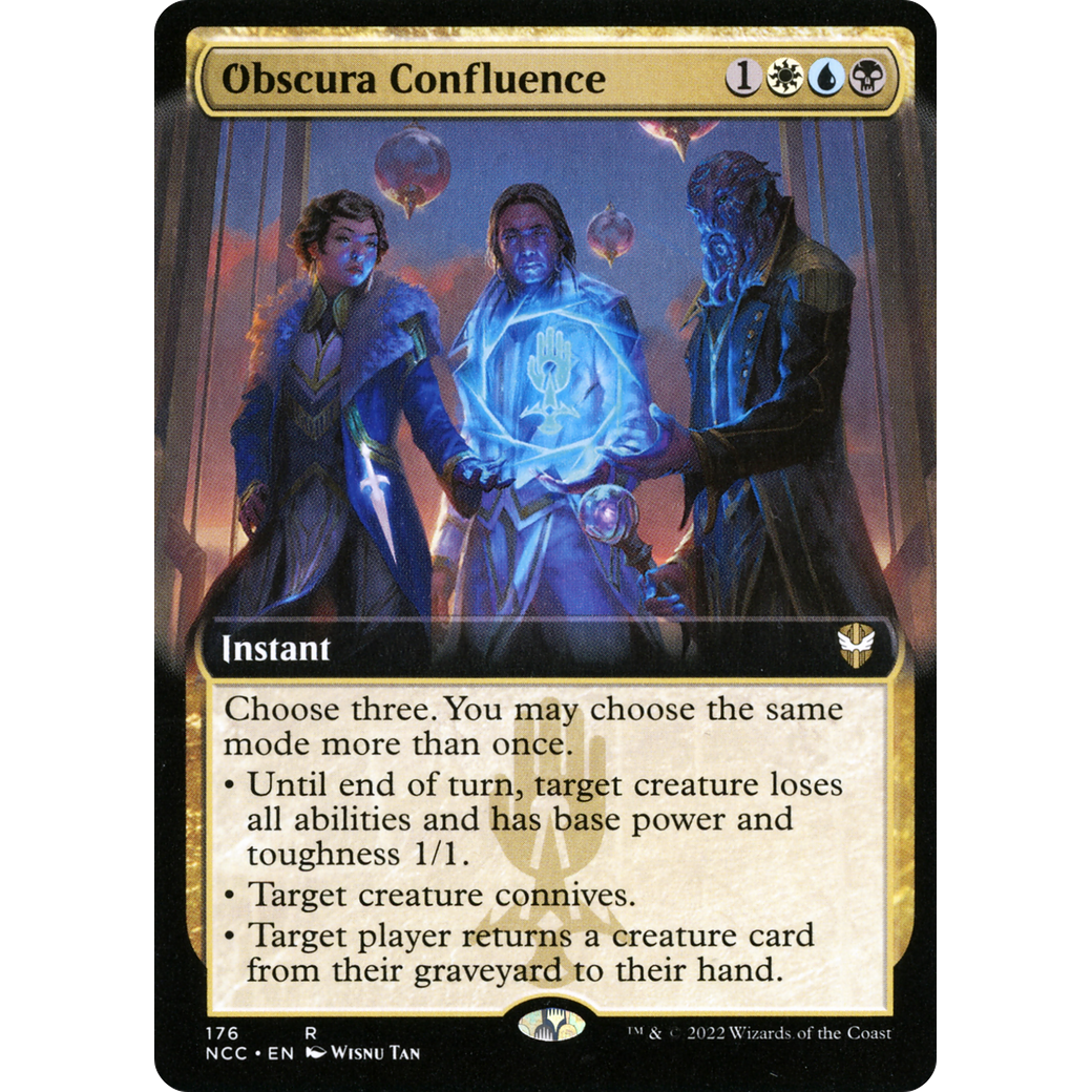 Obscura Confluence (Extended Art) (NCC-176) - New Capenna Commander: (Extended Art)