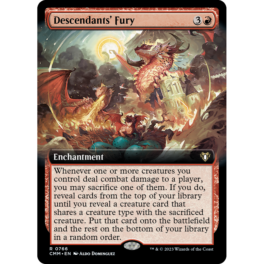 Descendants' Fury (CMM-766) - Commander Masters: (Extended Art)