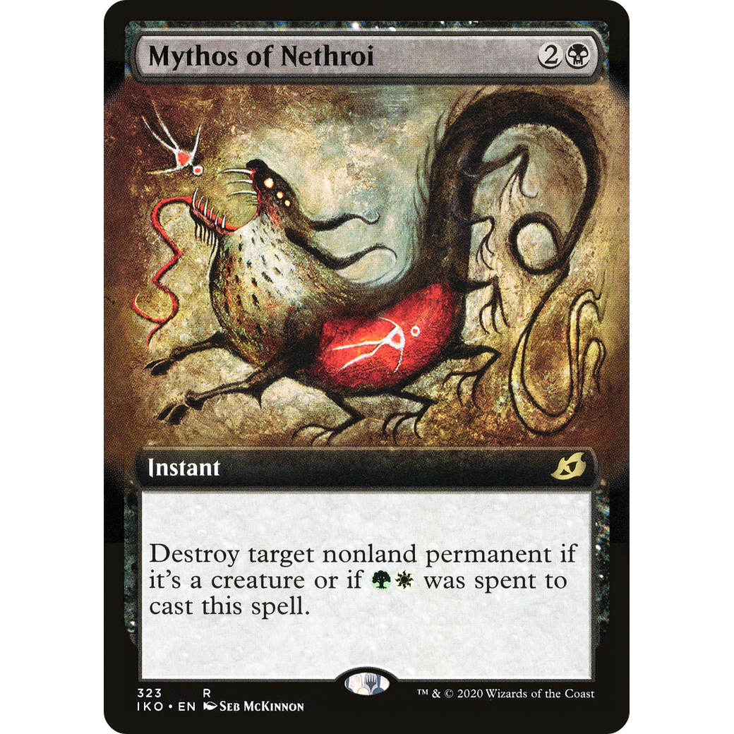 Mythos of Nethroi (Extended Art) (IKO-323) - Ikoria: Lair of Behemoths: (Extended Art) Foil