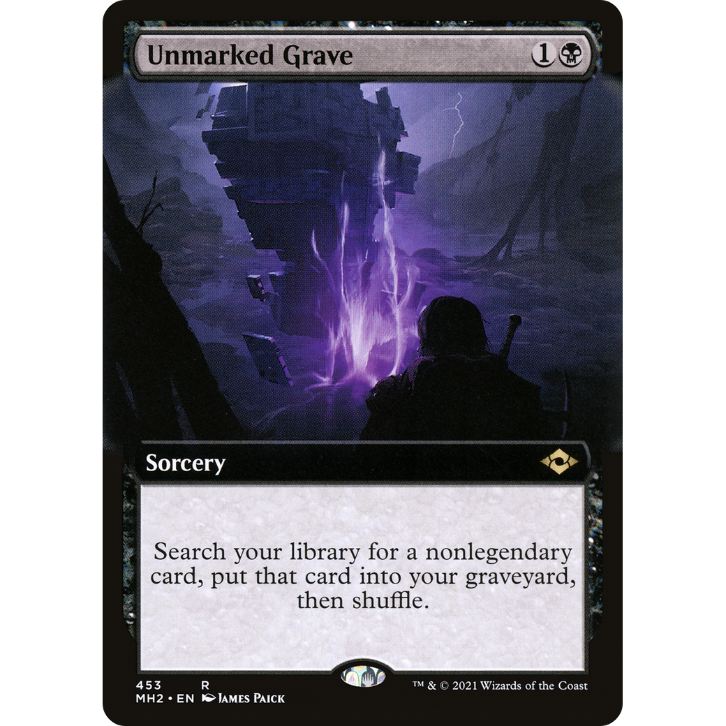 Unmarked Grave (Extended Art) (MH2-453) - Modern Horizons 2: (Extended Art) Foil