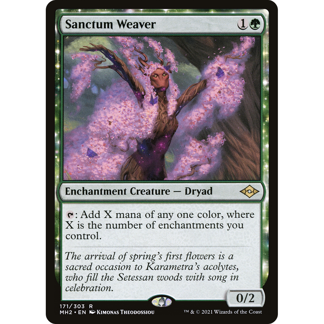 Sanctum Weaver (MH2-171) - Modern Horizons 2: (enchantment) Foil