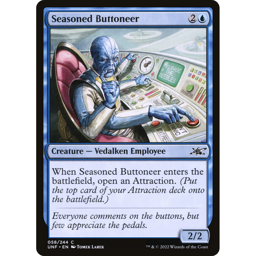 Seasoned Buttoneer (UNF-058) - Unfinity