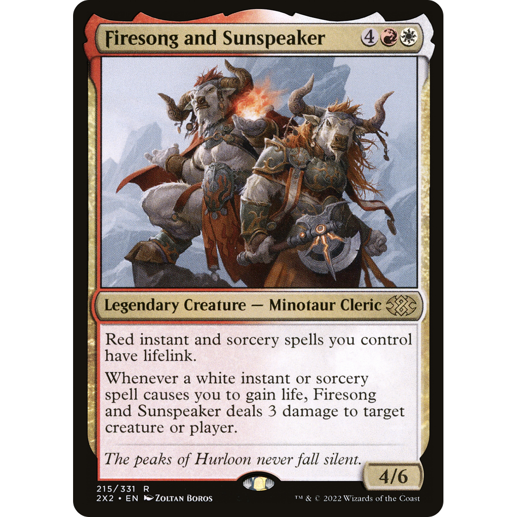 Firesong and Sunspeaker (2X2-215) - Double Masters 2022