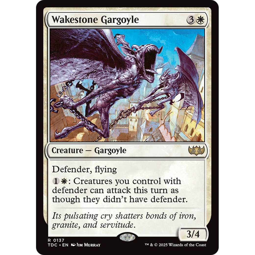 Wakestone Gargoyle (TDC-137) - Commander: Tarkir: Dragonstorm