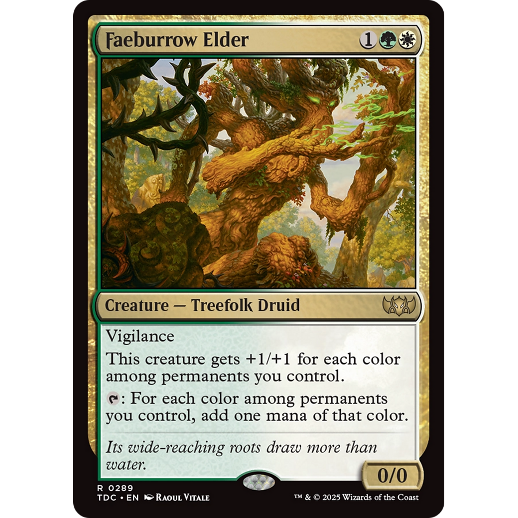 Faeburrow Elder (TDC-289) - Commander: Tarkir: Dragonstorm