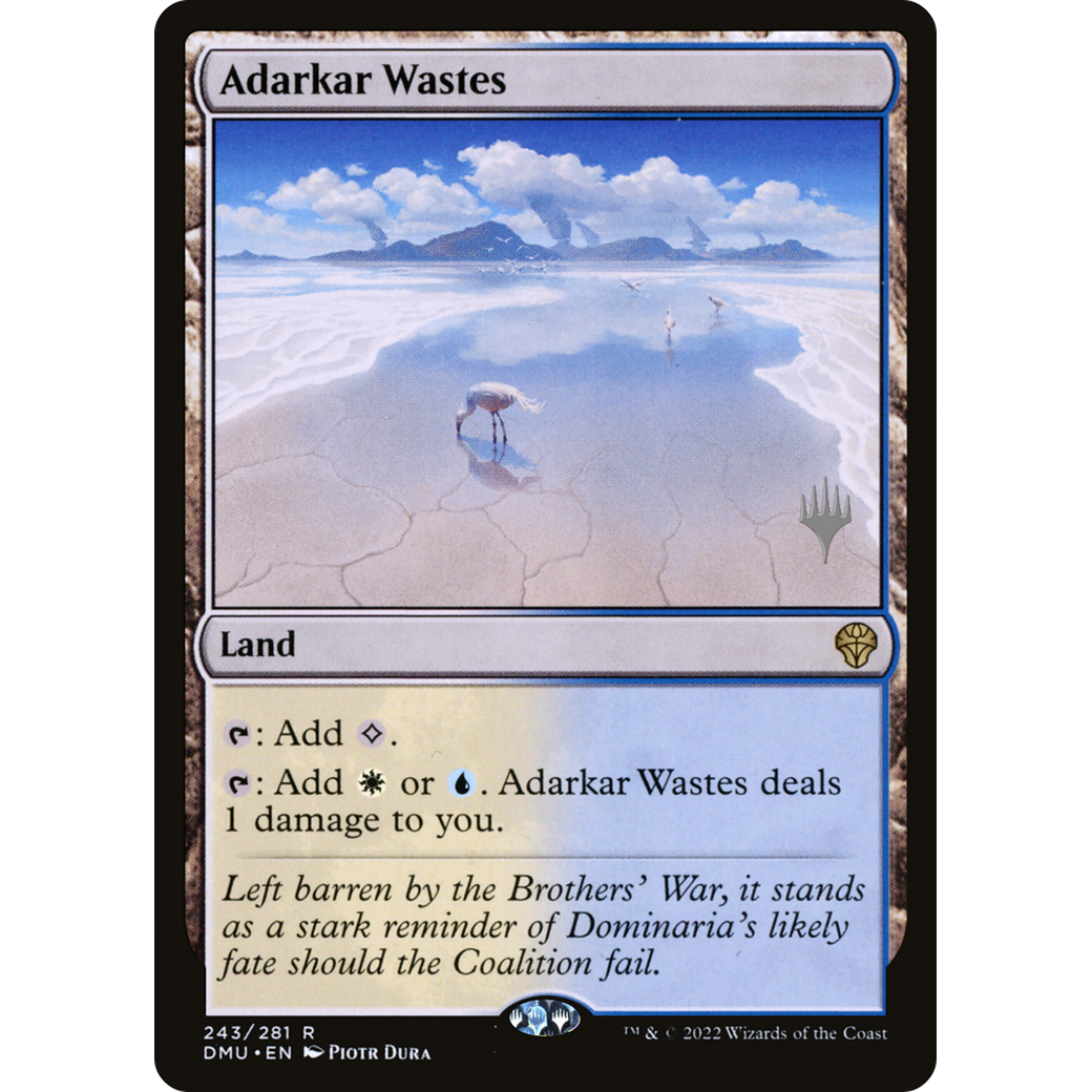 Adarkar Wastes (PPDMU-243) - Dominaria United Promos Foil