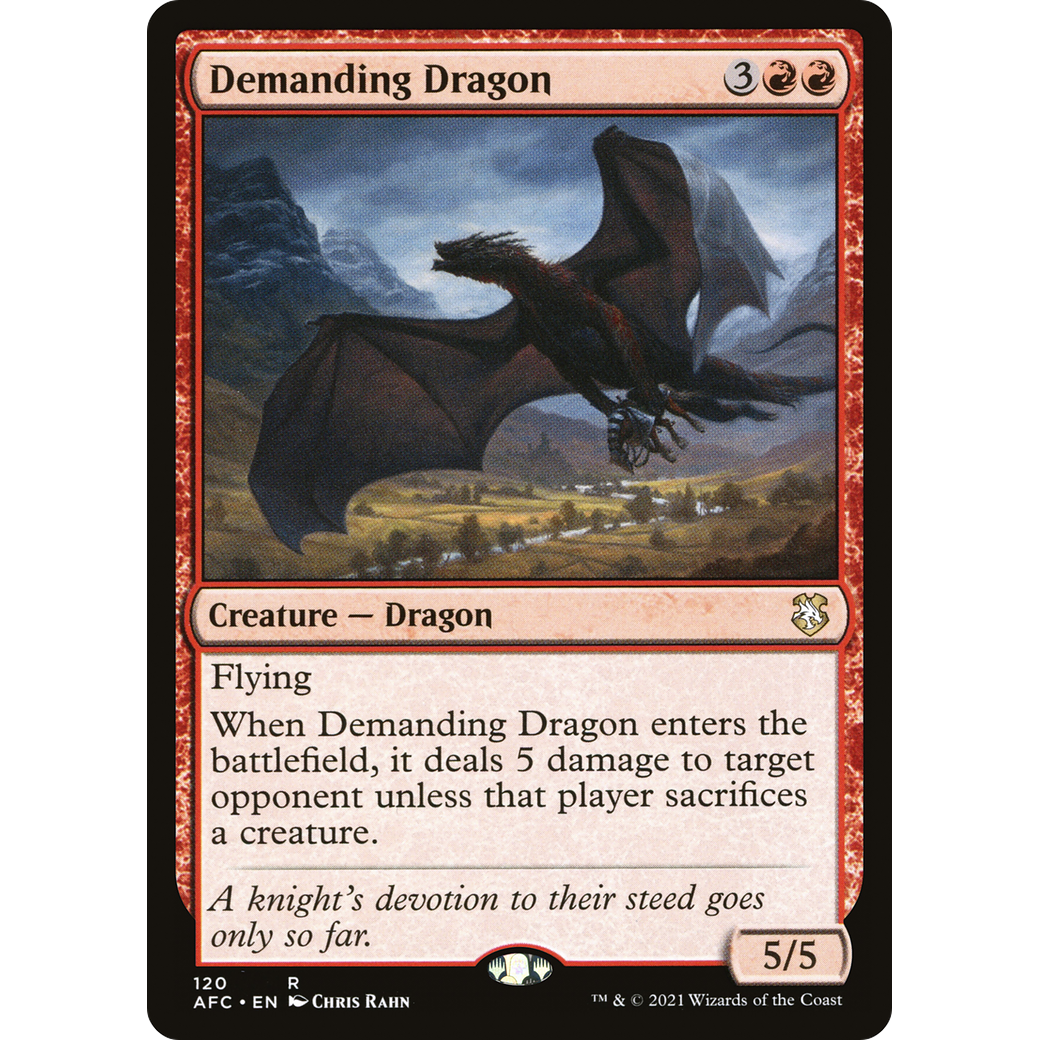 Demanding Dragon (AFC-120) - Forgotten Realms Commander