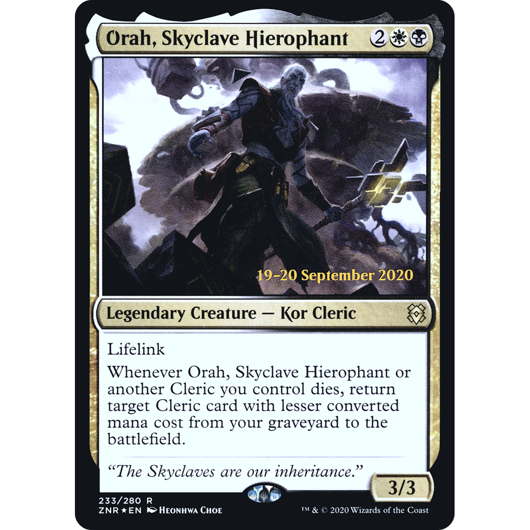 Orah, Skyclave Hierophant (PRE-233) - Zendikar Rising Promos Foil