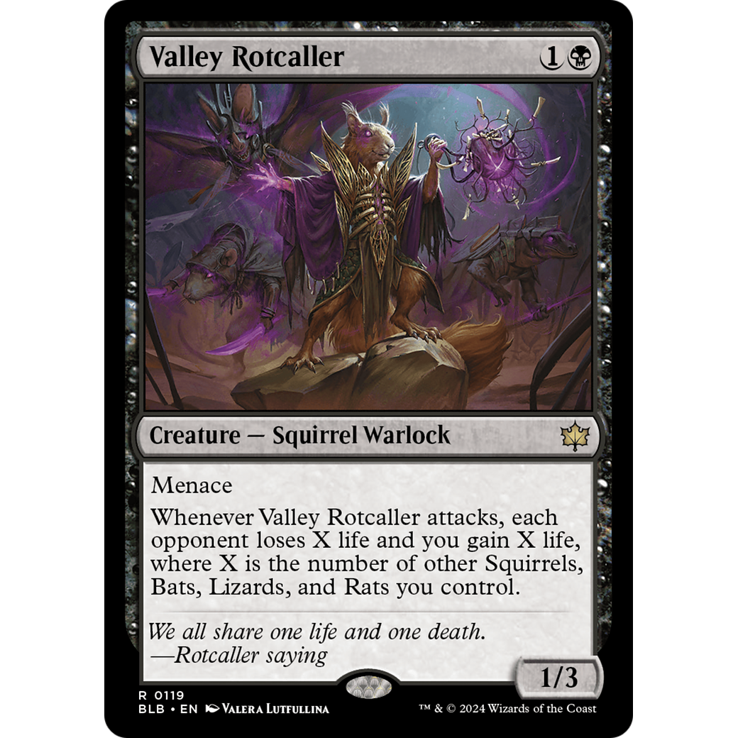 Valley Rotcaller (BLB-119) - Bloomburrow Foil