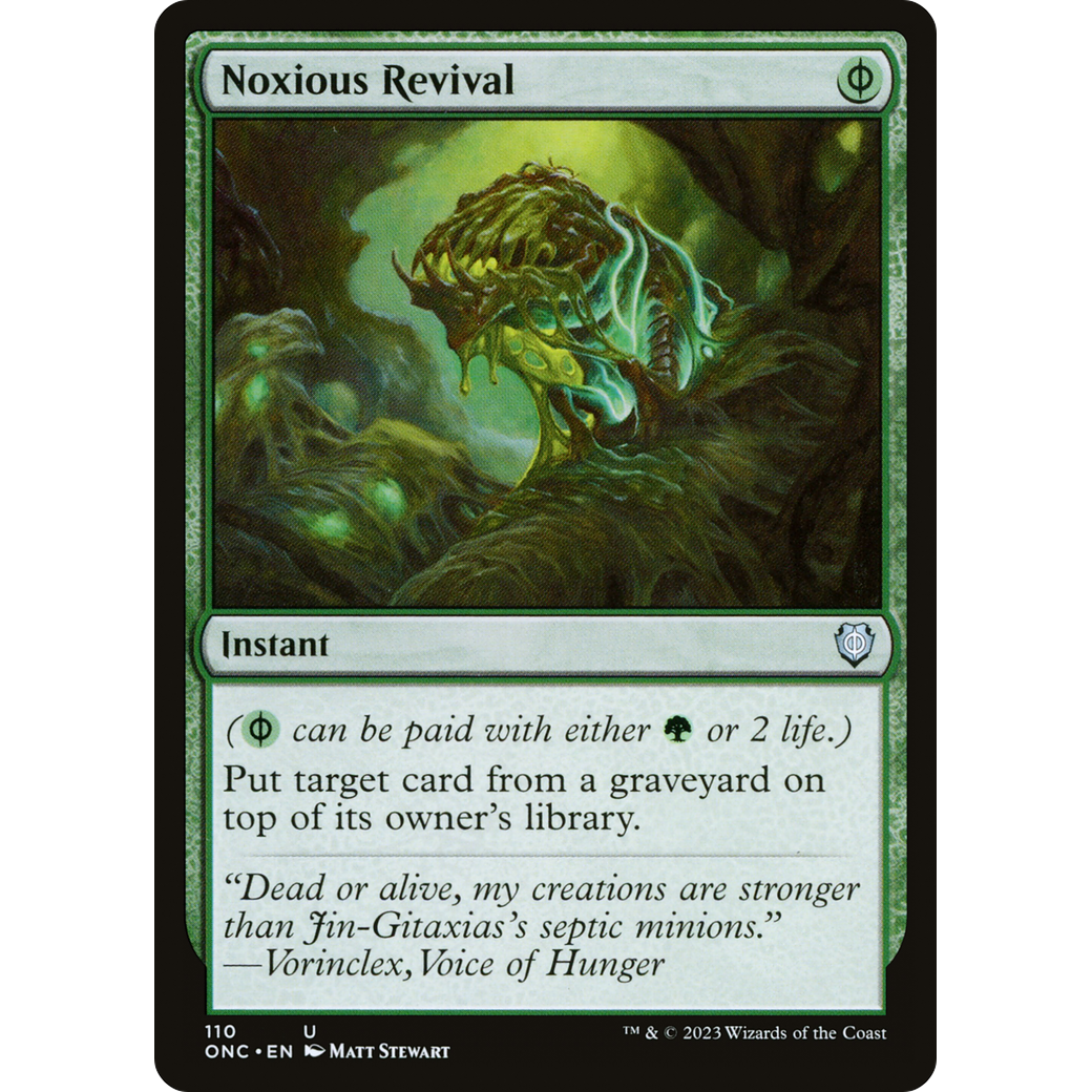 Noxious Revival (ONC-110) - Phyrexia: All Will Be One Commander
