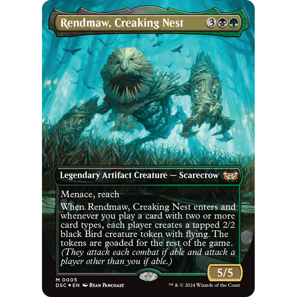Rendmaw, Creaking Nest (DSC-005) - Duskmourn: House of Horror Commander (Borderless) Foil